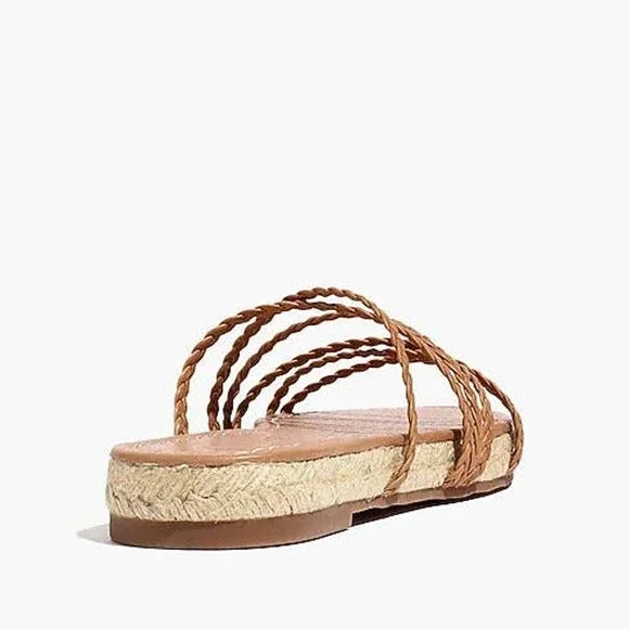 Madewell The Kathryn Espadrille Slide Sandal in Leather - Picture 7 of 9